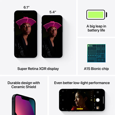 iPhone 13 256 GB polnočná *Použitý s DPH - Trieda B*
