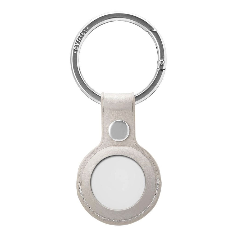 Spigen kryt Cyrill Basic Leather pre AirTag - Stone