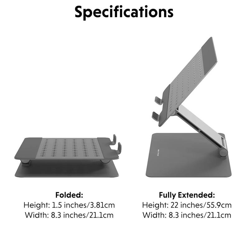 Hyper stojan HyperSpace Ergonomic Adjustable Laptop Stand - Space Grey