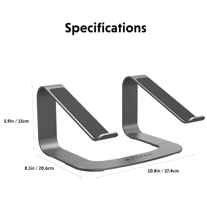 Hyper stojan HyperSpace Ergonomic Laptop Stand - Space Grey