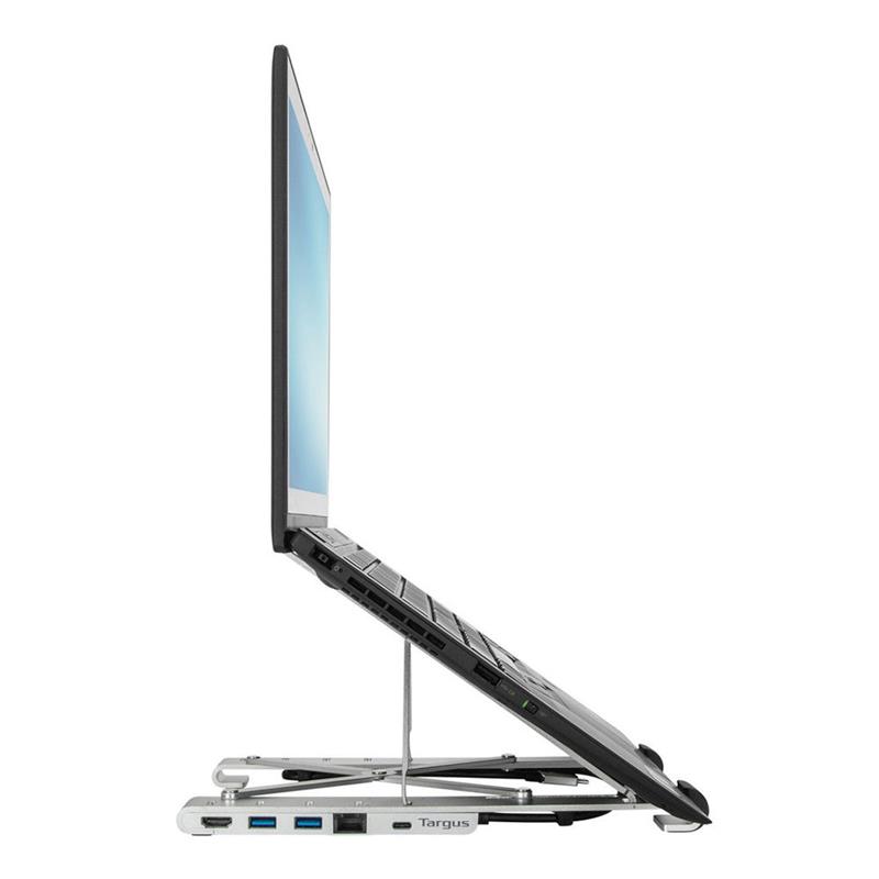 Targus Portable Laptop Stand with Integrated Dock - Silver