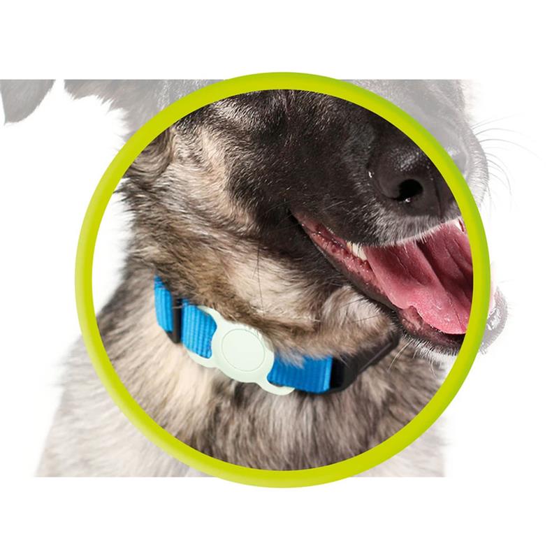 Mobile Origin puzdro AirTag Pet Collar pre Apple Airtag - Luminous Green