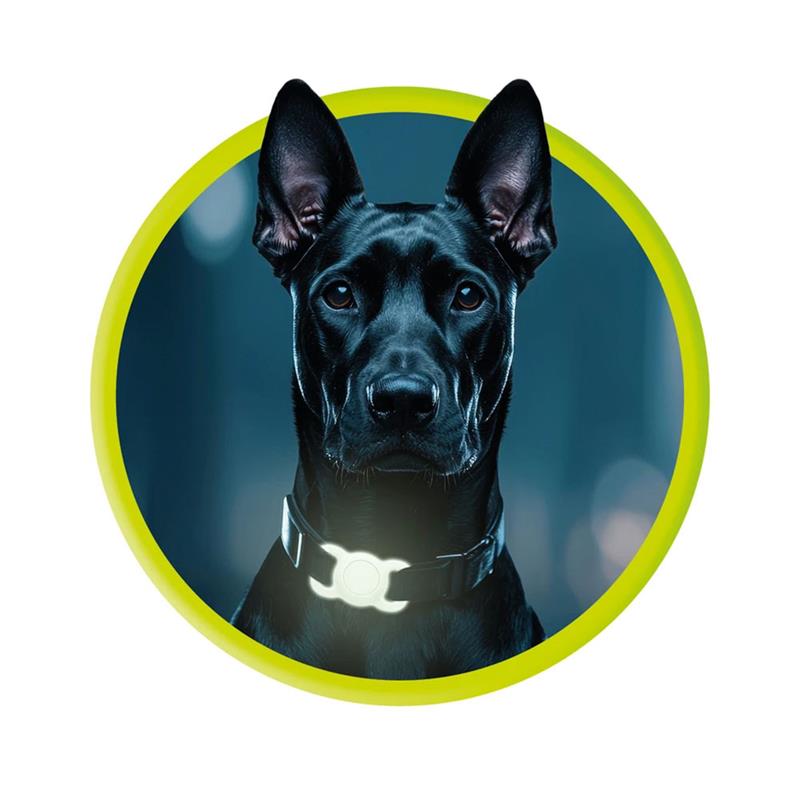 Mobile Origin puzdro AirTag Pet Collar pre Apple Airtag - Luminous Green