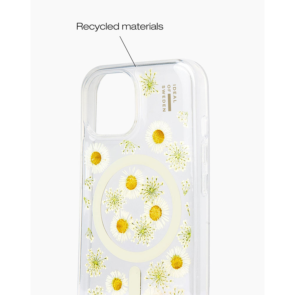 iDeal Fashion Clear Case MagSafe iPhone 13/14/15 Daisy Bloom