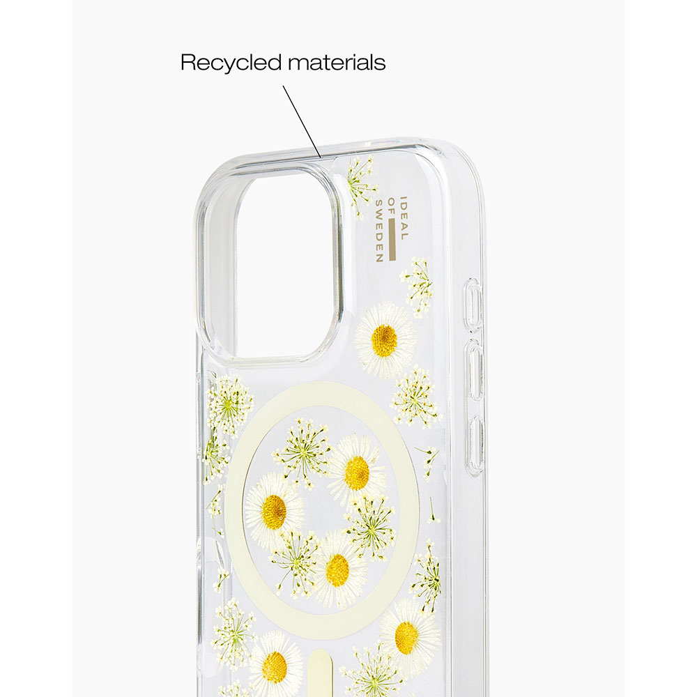 iDeal Fashion Clear Case MagSafe iPhone 16 Pro Daisy Bloom