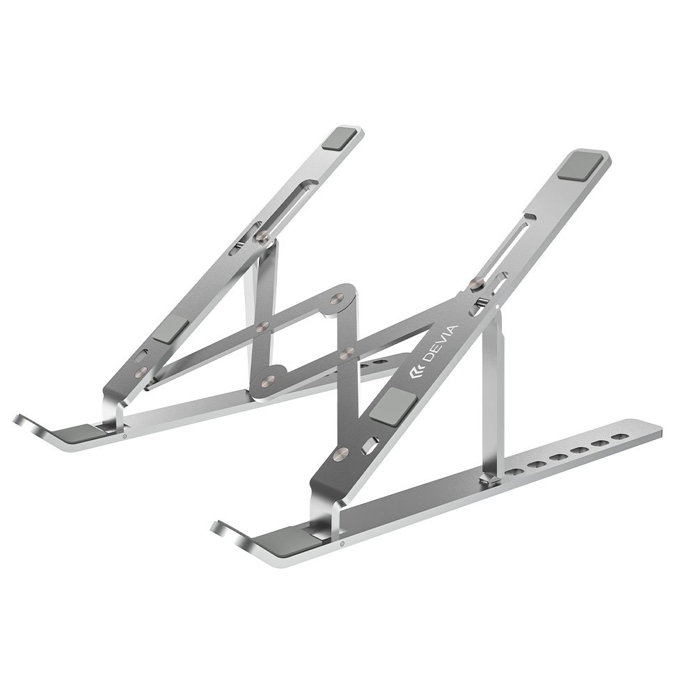 Devia Pro1 Multi-function Folding Stand For Tablet/Laptop - Silver