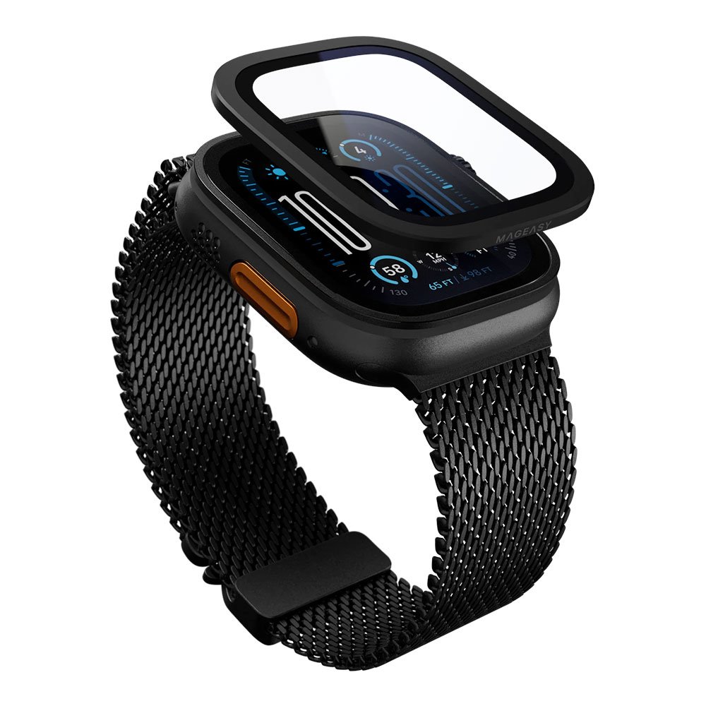 SwitchEasy Fortiz Sapphire Protector pre Apple Watch Ultra - Midnight Black