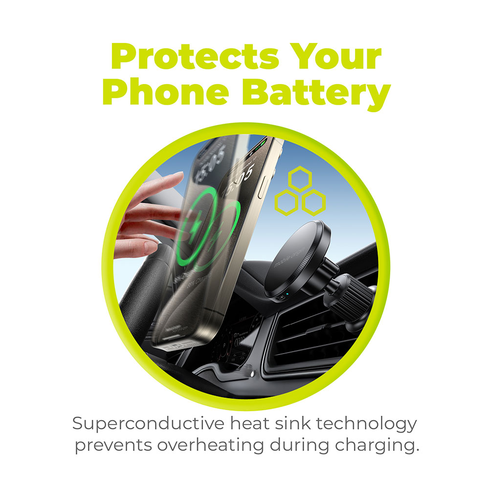 Mobile Origin Wireless Car Charger MO3 MagSafe Compatible - Black