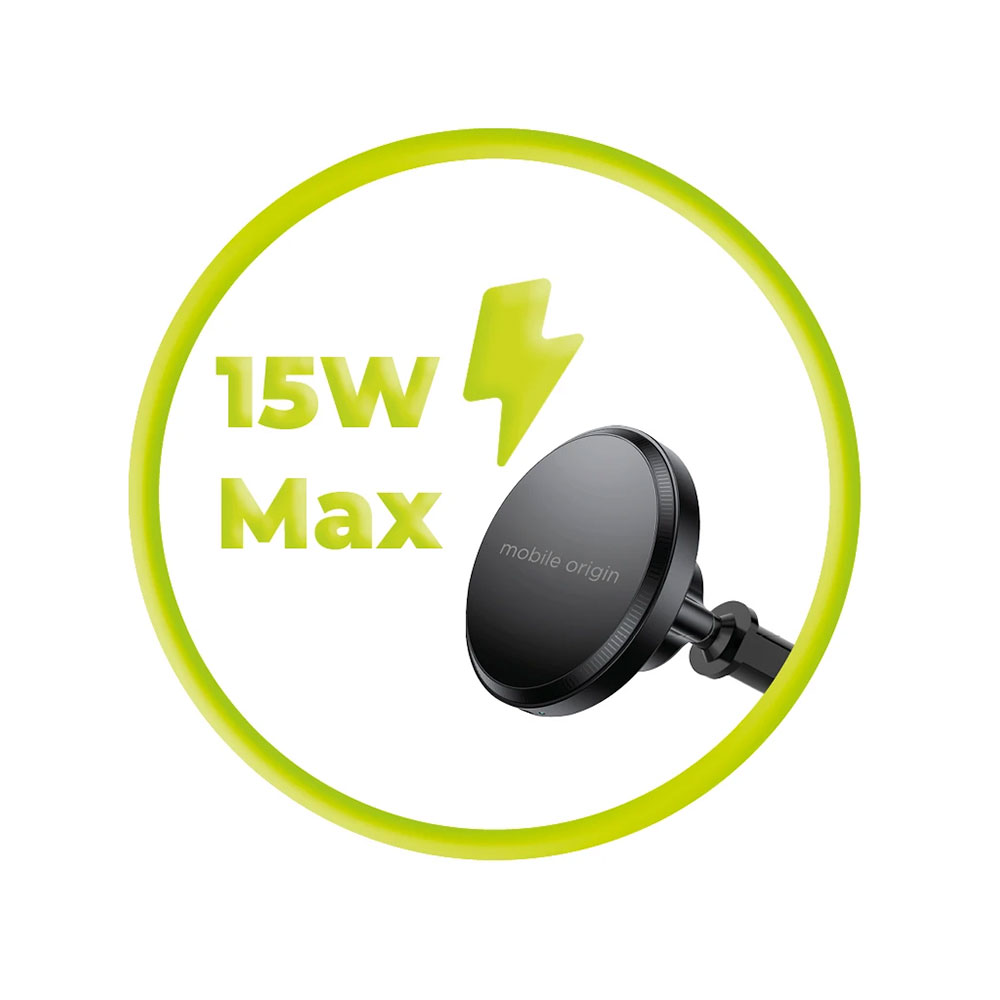 Mobile Origin Wireless Dash Car Charger MO4 MagSafe Compatible - Black