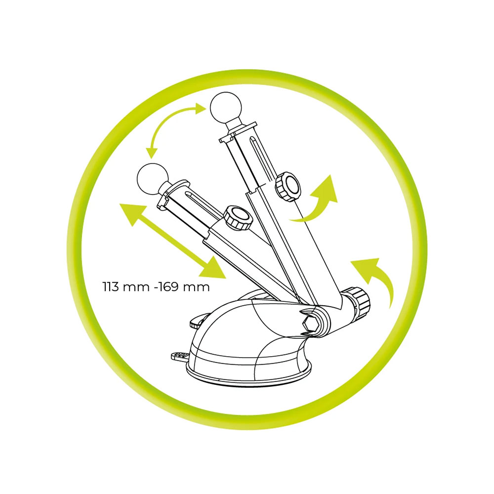 Mobile Origin Wireless Dash Car Charger MO4 MagSafe Compatible - Black