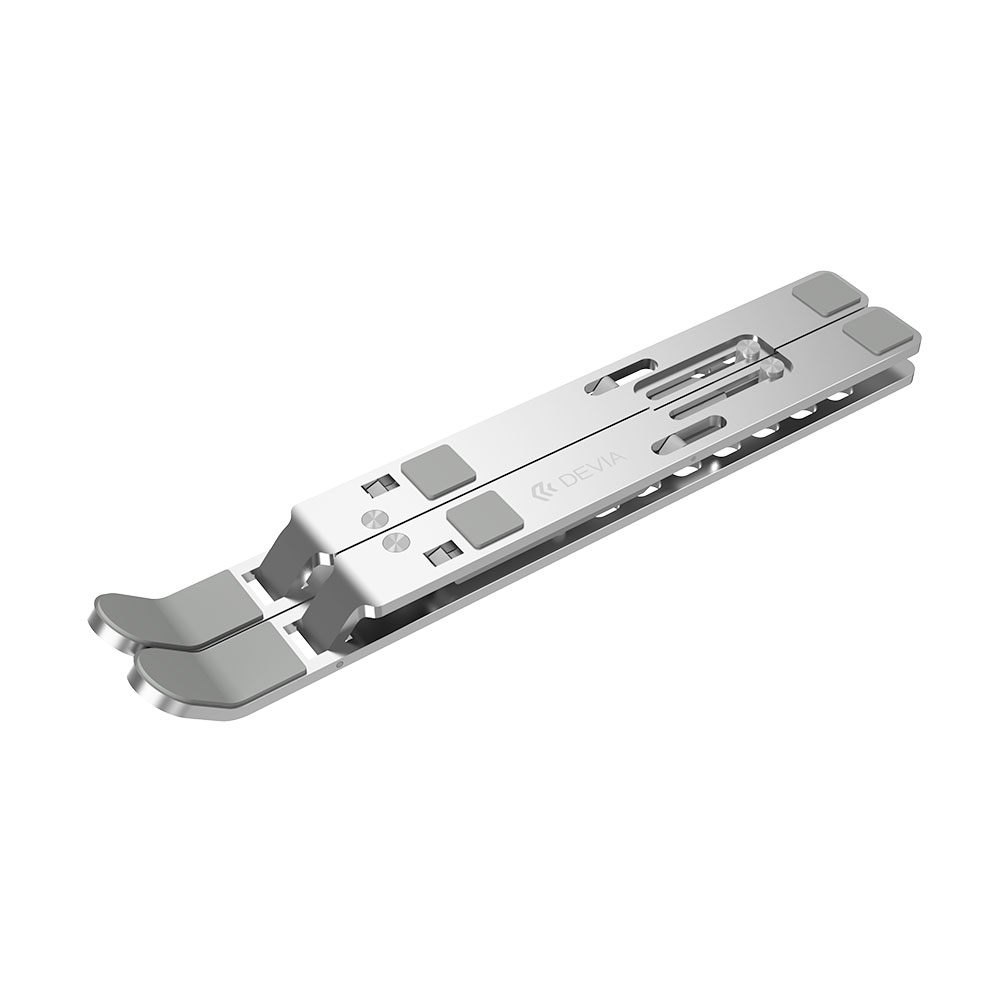Devia Pro1 Multi-function Folding Stand For Tablet/Laptop - Silver