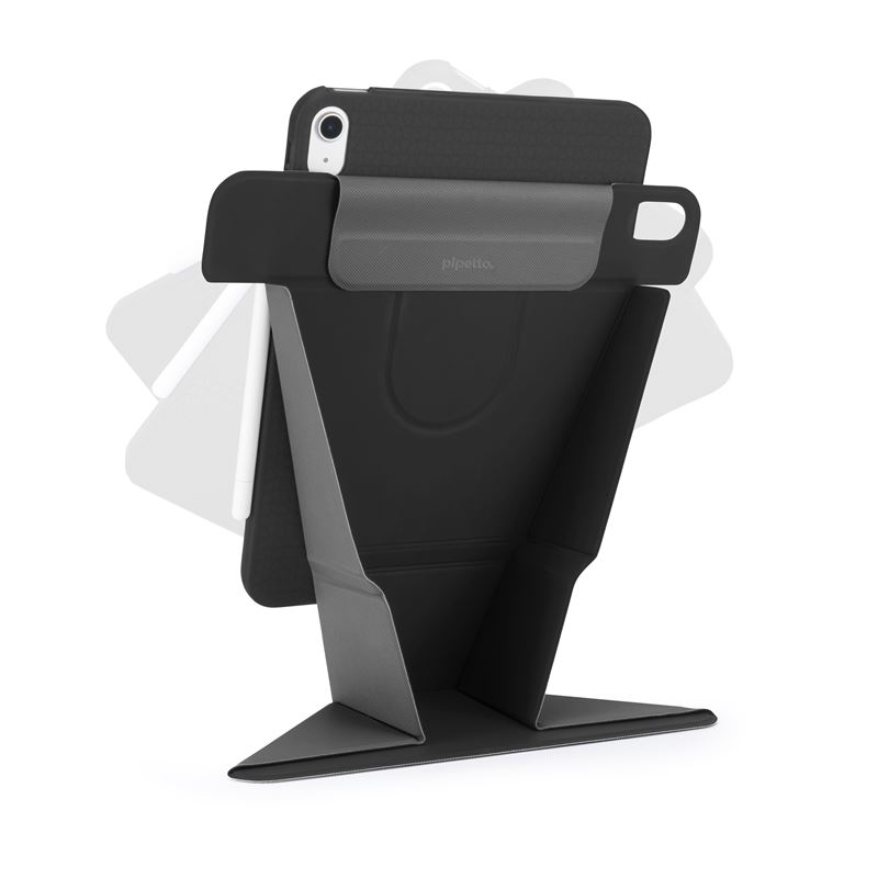 Pipetto pouzdro Origami No6 Stand Case pro iPad 10,9" (2022) / iPad A16 2025 - Black