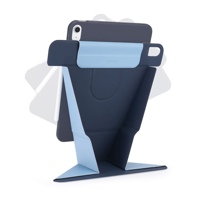 Pipetto pouzdro Origami No6 Stand Case pro iPad 10,9" (2022) / iPad A16 2025 - Dark Blue