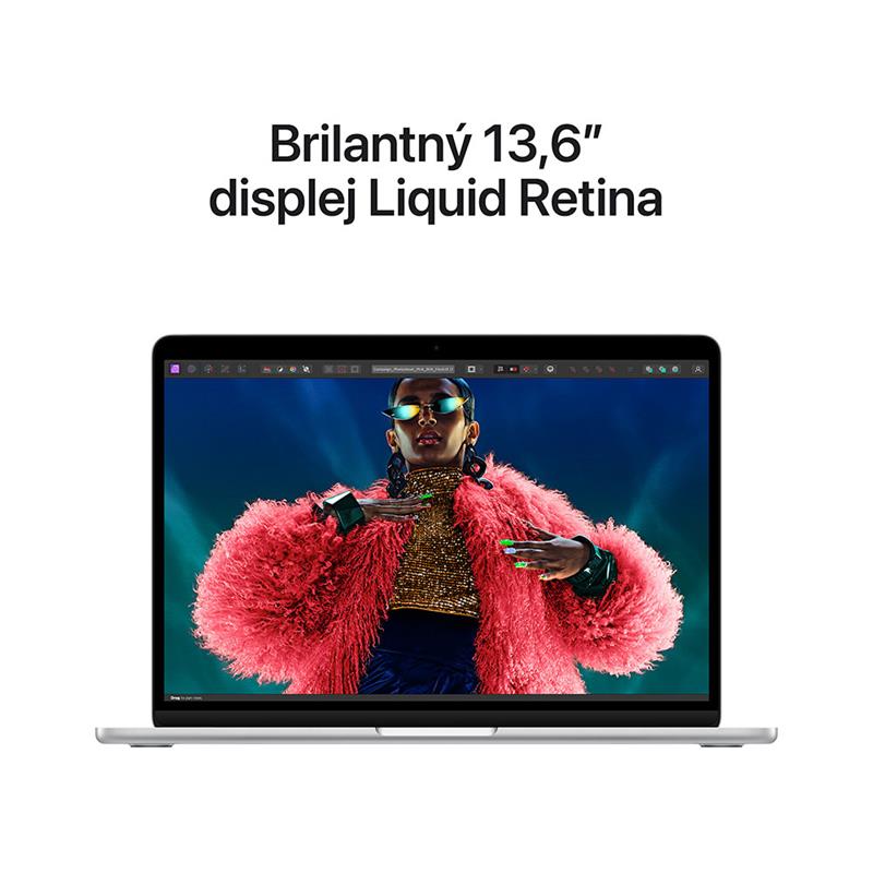 MacBook Air 13" Apple M3 8C CPU 8C GPU 16GB 256 GB strieborná SK * Použitý s DPH - Trieda B *