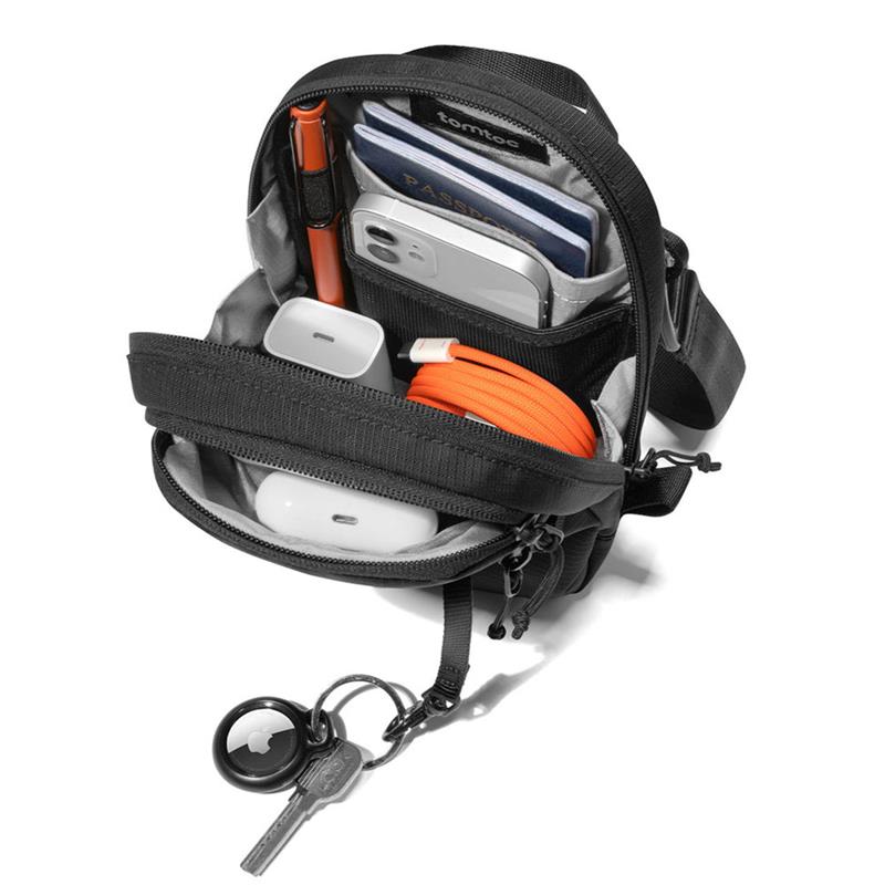 TomToc taška Aviator T37 Travel Crossbody Bag - Black