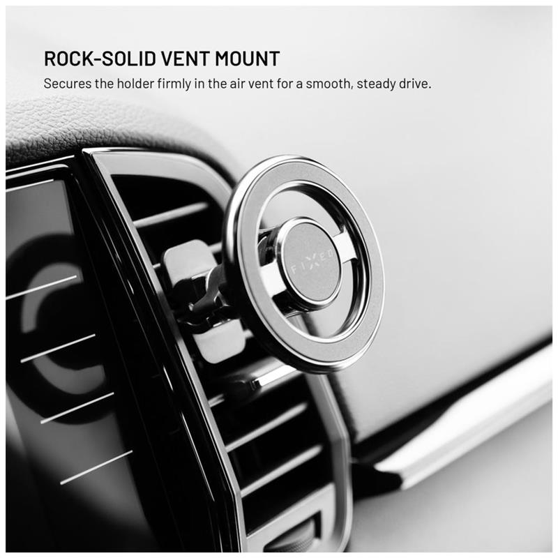 FIXED MagMount Vent magnetický kovový držiak do ventilácie s podporou MagSafe, čierny