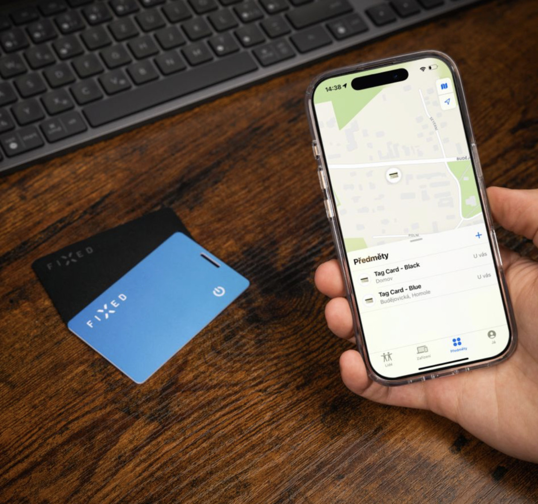 FIXED Tag Card 2 Smart Tracker s podporou Find My - modrá
