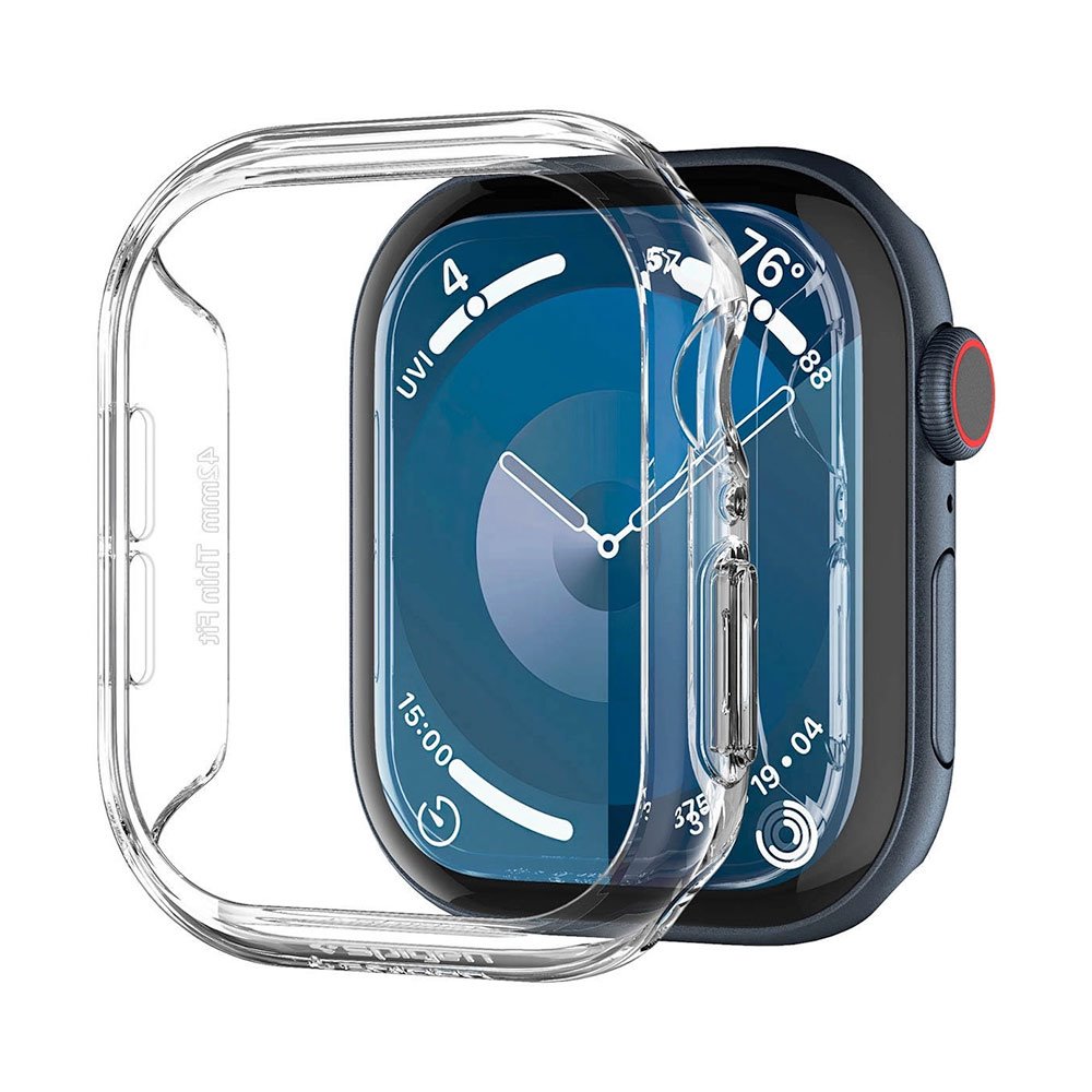 Spigen kryt Thin Fit pre Apple Watch 10/11 42mm - Crystal Clear
