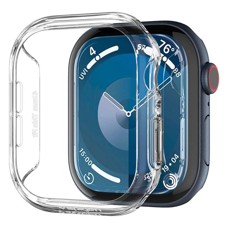 Spigen kryt Thin Fit pre Apple Watch 10/11 46mm - Crystal Clear