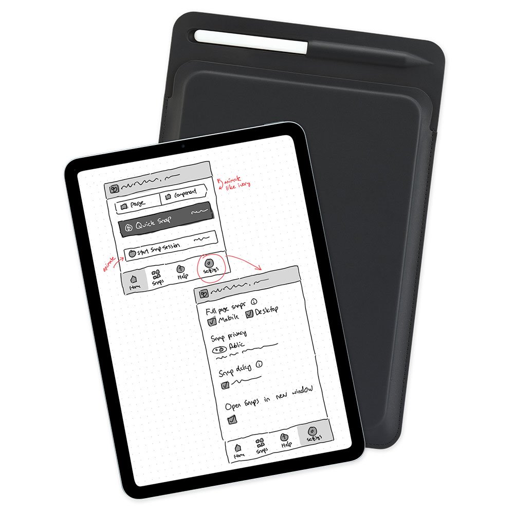 Pipetto puzdro Ultra Slim pre iPad 10.9"/Air 11"/Pro 11" - Black