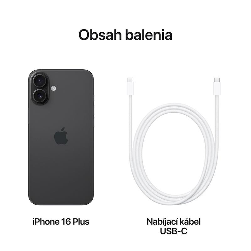iPhone 16 Plus 128 GB Černý *Použitý s DPH – Třída A*