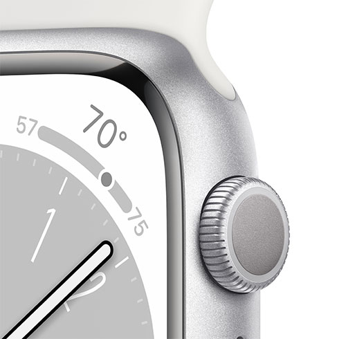 Apple Watch Series 8 GPS 45mm Stříbrný hliník *Použitý s DPH – Třída C*