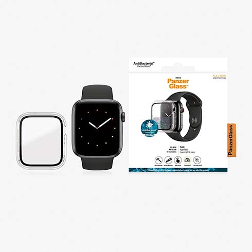 PanzerGlass ochranné sko Full Body AB pre Apple Watch 4/5/6/SE 44mm - Clear *Rozbalený*