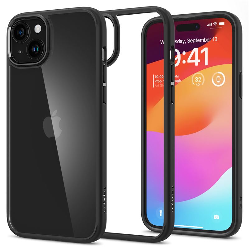 Spigen kryt Crystal Hybrid pro iPhone 15 - Matte Black
