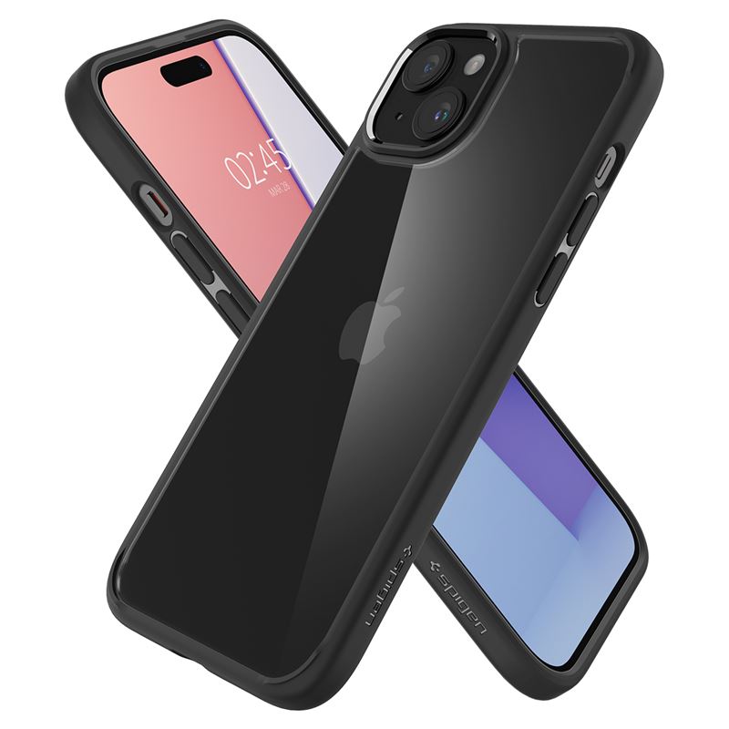 Spigen kryt Crystal Hybrid pro iPhone 15 - Matte Black