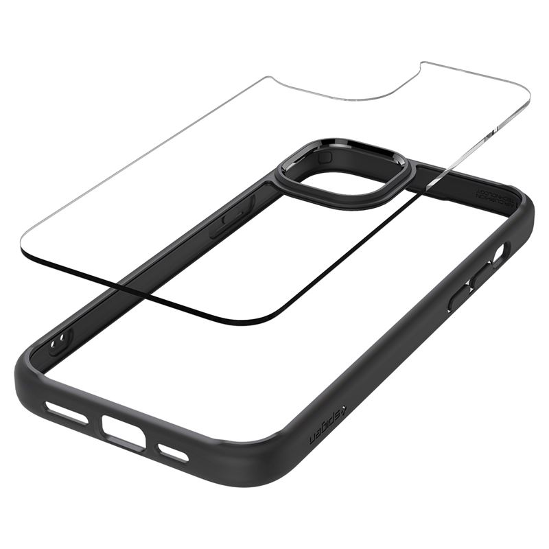 Spigen kryt Crystal Hybrid pro iPhone 15 - Matte Black