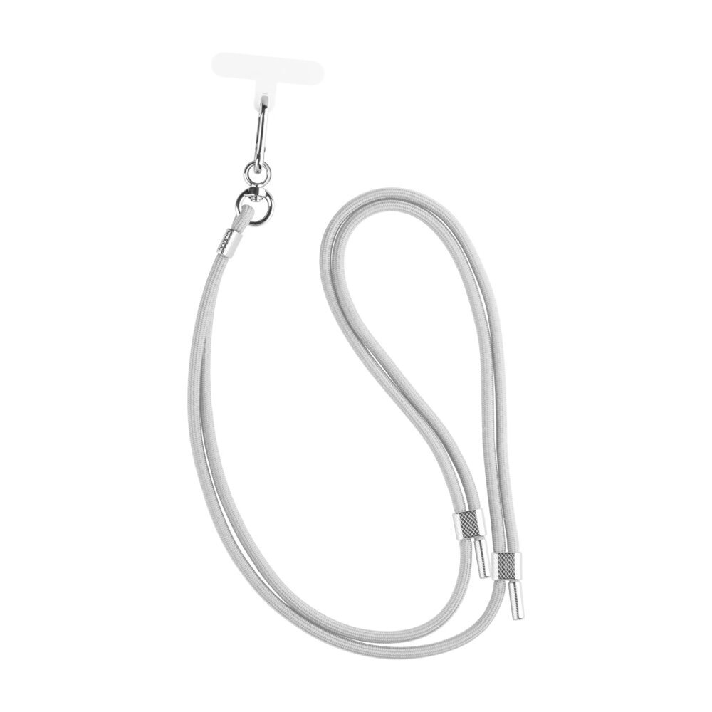 FIXED NeckUni univerzální šňůrka pro telefony se zadním krytem, šedá