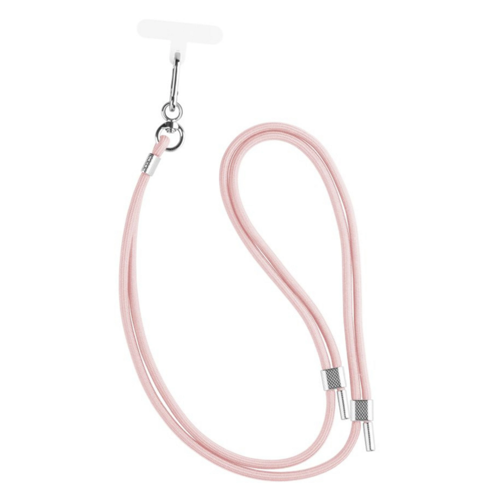 FIXED NeckUni univerzální šňůrka pro telefony se zadním krytem, růžová