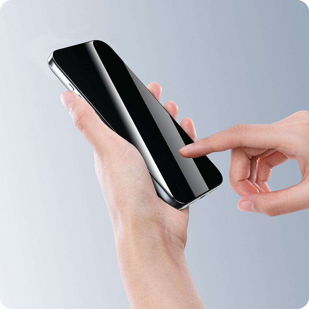 Devia ochranné sklo Van Series Privacy pre iPhone 17 Pro Max - Black Frame