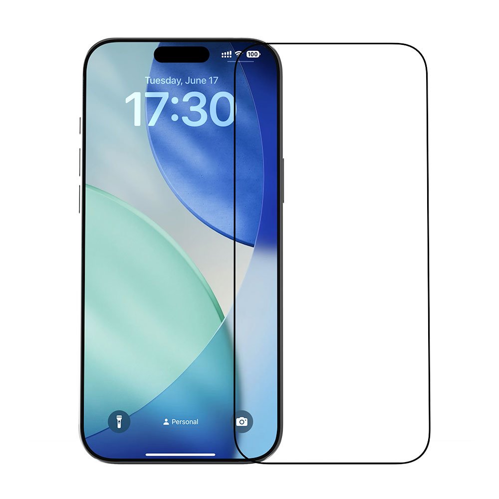 Devia ochranné sklo Van Series Crystal Diamond pre iPhone Air - Black Frame