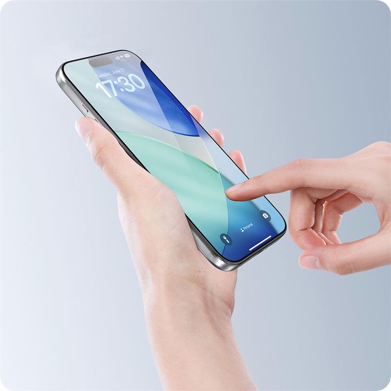 Devia ochranné sklo Van Series Crystal Diamond pre iPhone Air - Black Frame