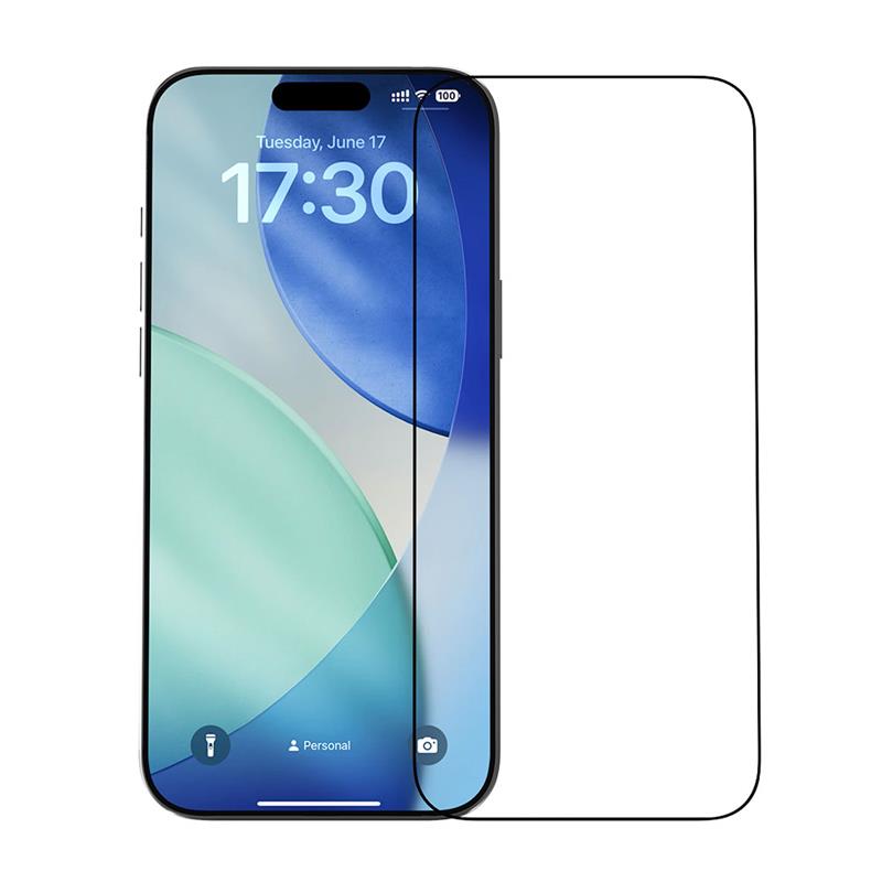 Devia ochranné sklo Van Series Crystal Diamond pre iPhone Air - Black Frame