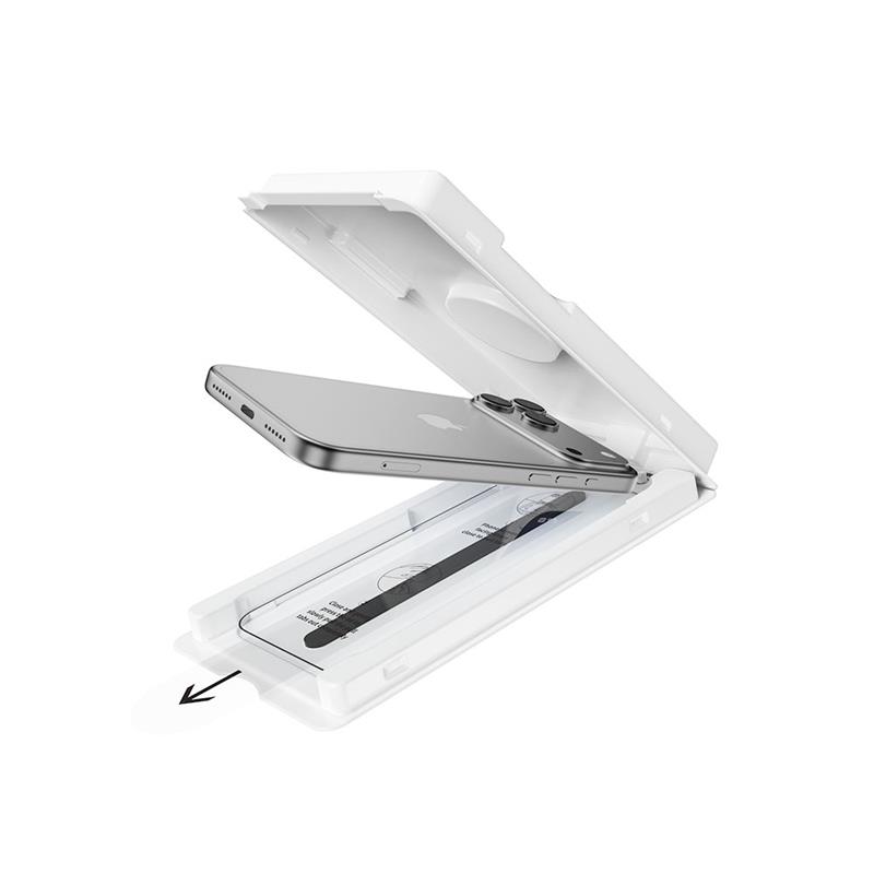 Devia ochranné sklo Van Series Crystal Diamond pre iPhone 17 Pro Max - Black Frame