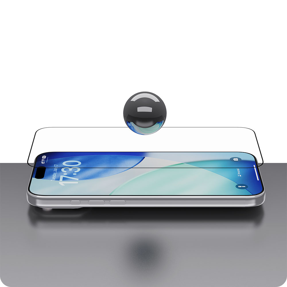 Devia ochranné sklo Van Series Anti-Reflection pro iPhone 17 - Black Frame