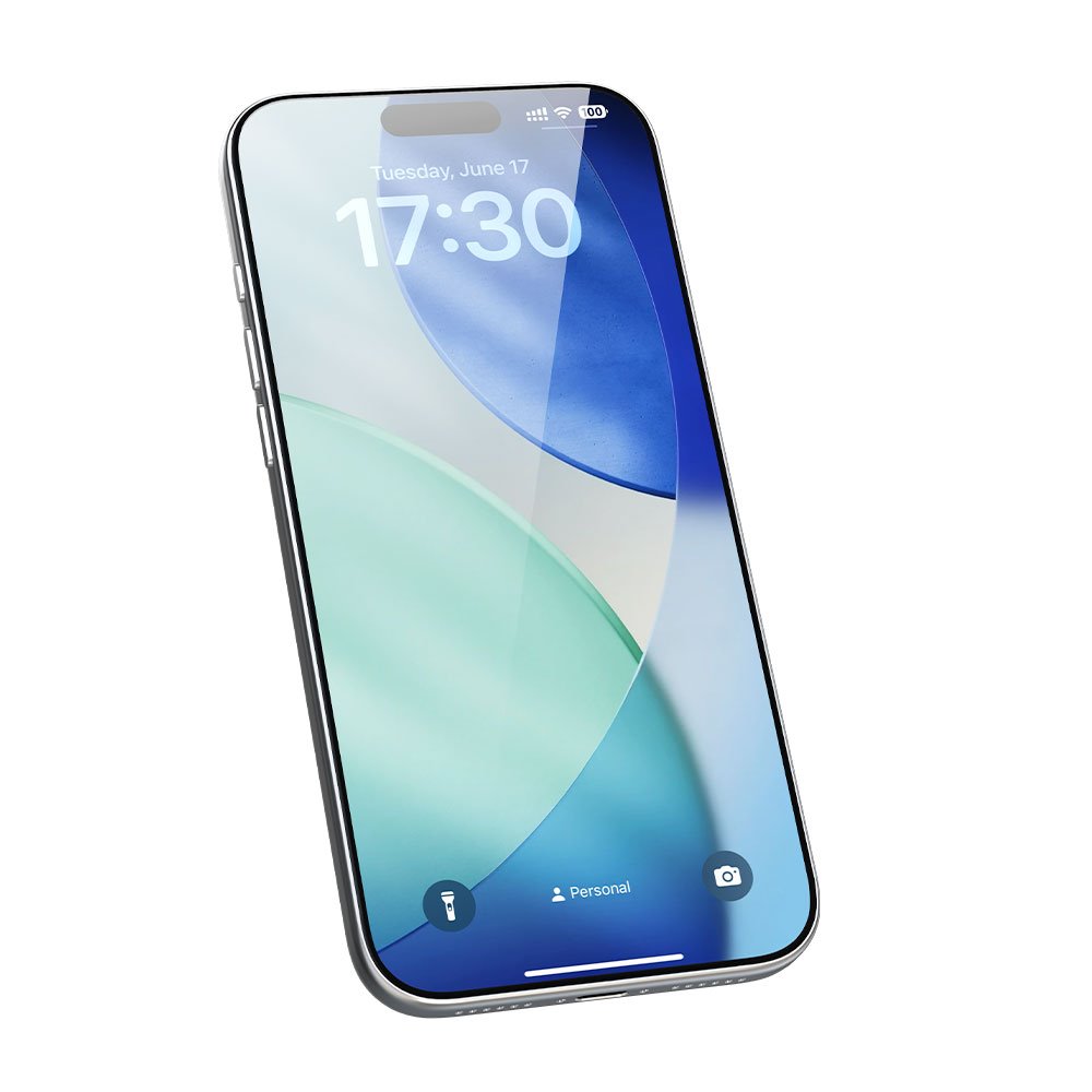 Devia ochranné sklo Van Series Anti-Reflection pro iPhone Air - Black Frame