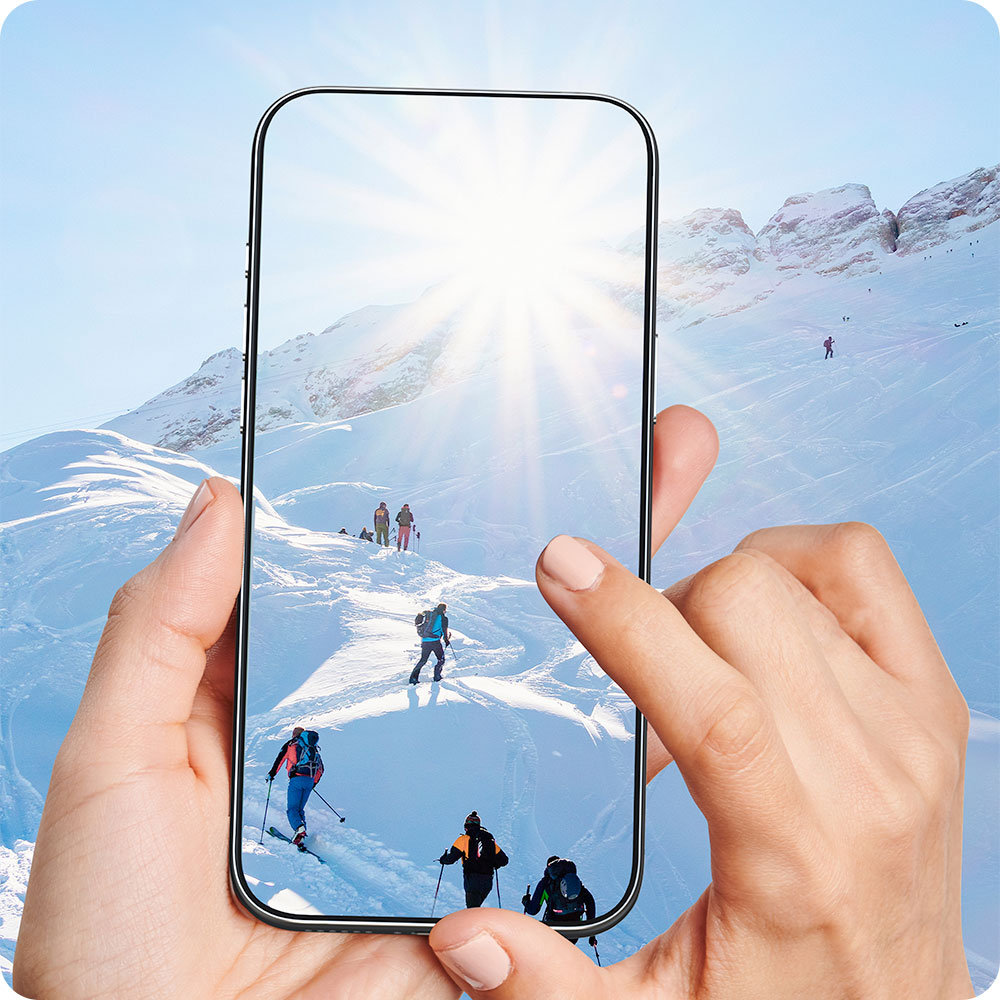 Devia ochranné sklo Van Series Anti-Reflection pro iPhone Air - Black Frame