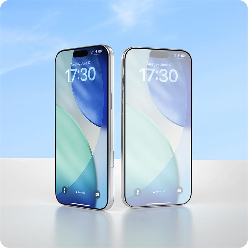 Devia ochranné sklo Van Series Anti-Reflection pre iPhone 17 Pro - Black Frame