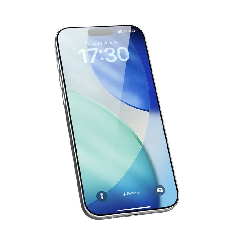 Devia ochranné sklo Van Series Anti-Reflection pre iPhone 17 Pro - Black Frame