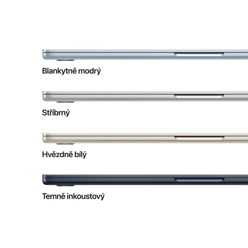 CTO MacBook Air 15" Apple M4 10-c CPU/10-c GPU/24GB/1TB Temně inkoustový CZ