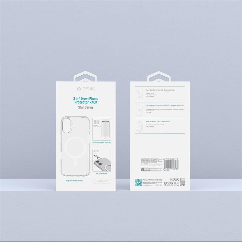 Devia Star Series 3 in 1 iPhone Protector Pack pre iPhone 17