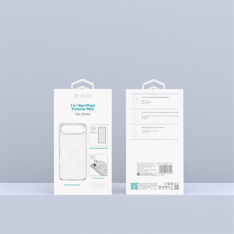 Devia Star Series 3 in 1 iPhone Protector Pack pre iPhone Air