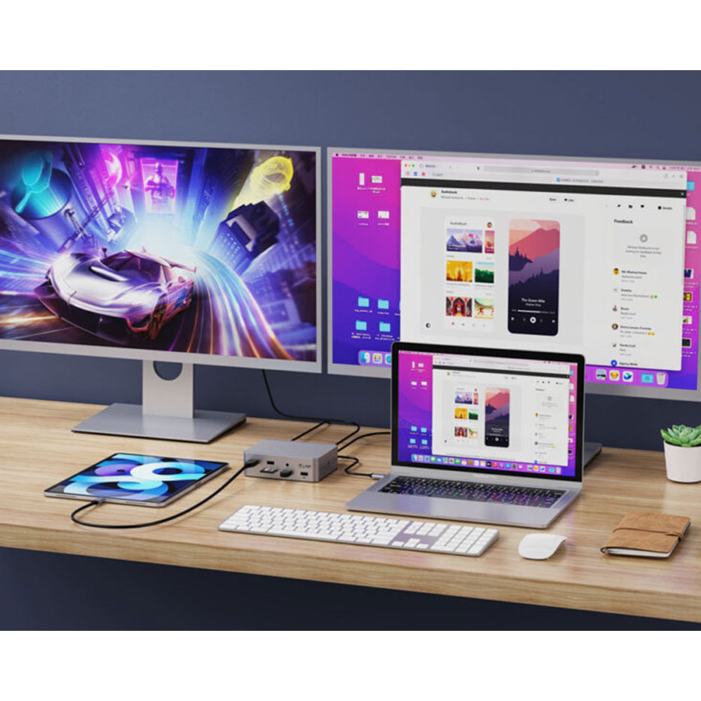 LMP USB4 Super Dock 2 15port Docking Station - Space Gray