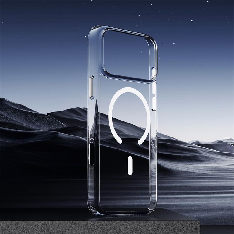 Comma kryt Glass Series Magnetic Case pre iPhone Air - Clear