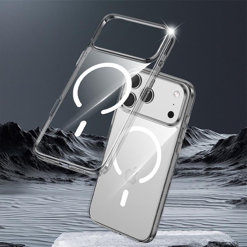 Comma kryt Glass Series Magnetic Case pre iPhone Air - Clear