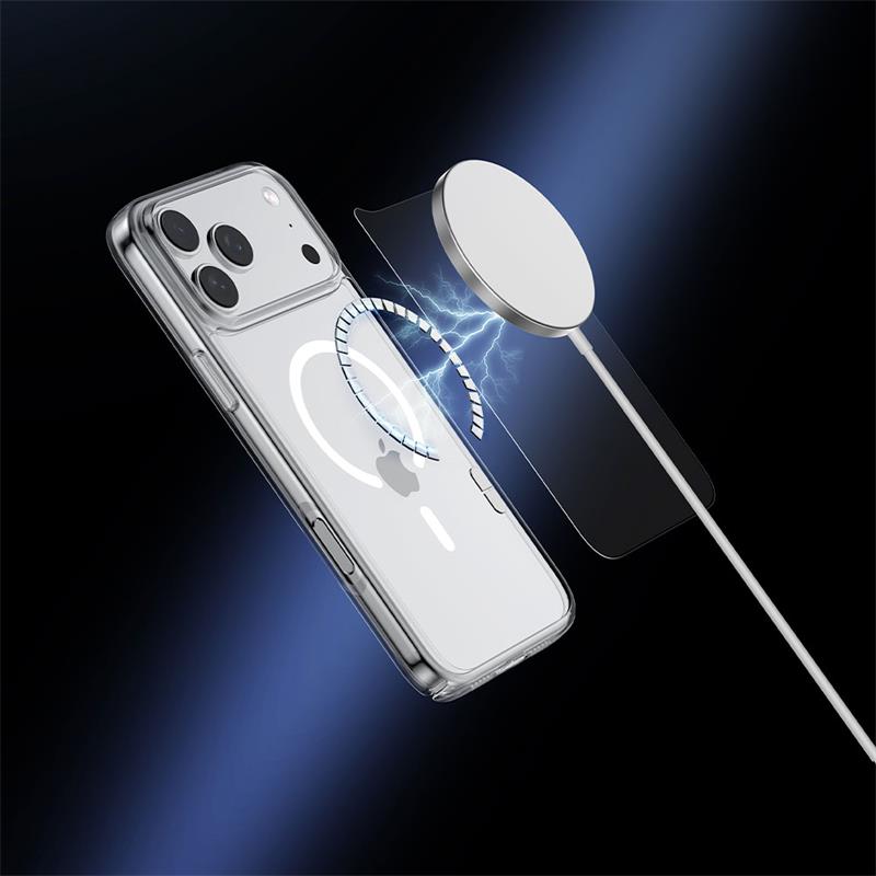 Comma kryt Glass Series Magnetic Case pre iPhone Air - Clear