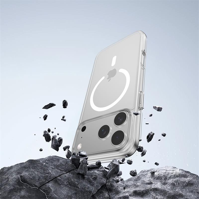 Comma kryt Glass Series Magnetic Case pre iPhone 17 Pro Max - Clear